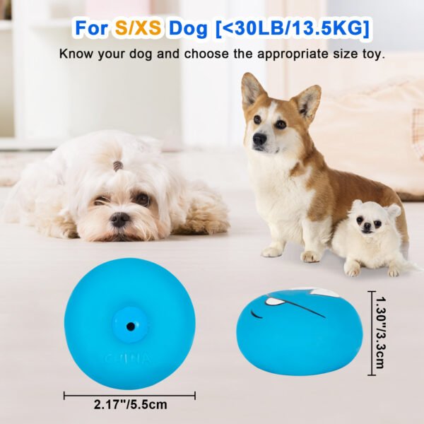 3PCS Smile Face Squeaky Balls – Latex Toys for Small Dogs & Puppies - 图片 7
