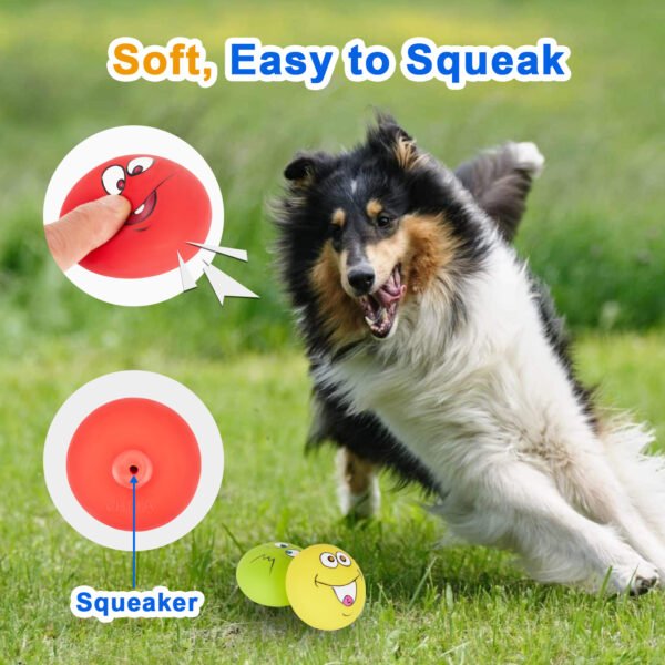 3PCS Large Squeaky Balls – Latex Toys for Big Dogs - 图片 6