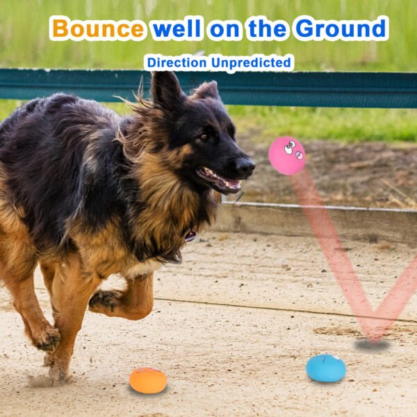 3PCS Emoji Squeaky Balls – Large Latex Toys for Big Dogs - 图片 6