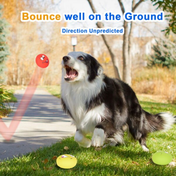 3PCS Large Squeaky Balls – Latex Toys for Big Dogs - 图片 5