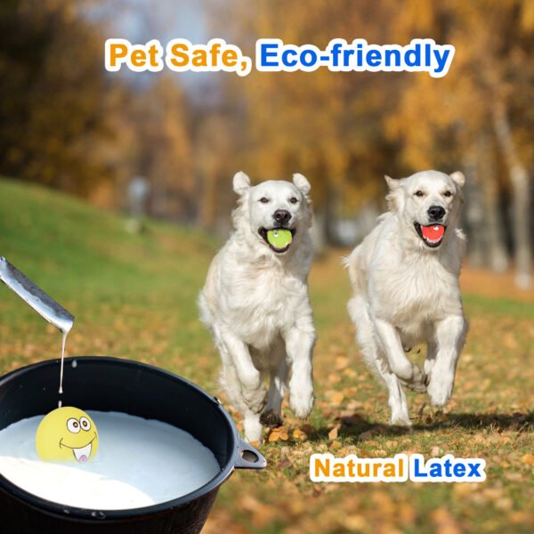 3PCS Large Squeaky Balls – Latex Toys for Big Dogs - 图片 4