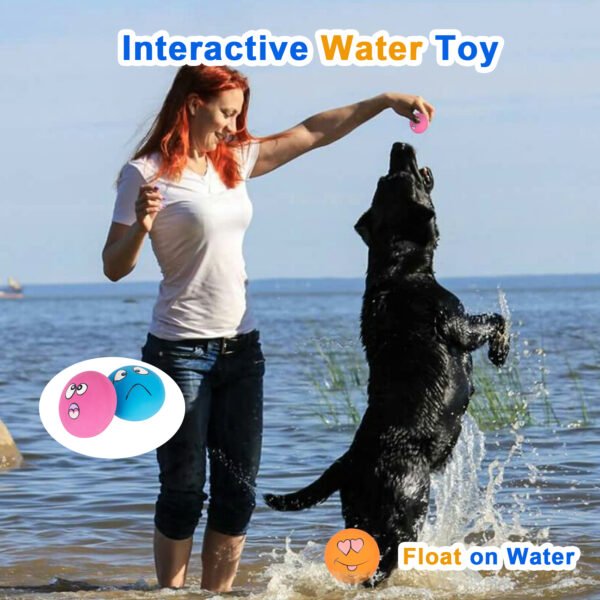 3PCS Emoji Squeaky Balls – Large Latex Toys for Big Dogs - 图片 4