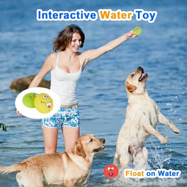 3PCS Large Squeaky Balls – Latex Toys for Big Dogs - 图片 3