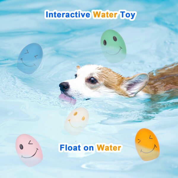 6PCS Latex Squeaky Bouncy Balls for Small Dogs – Durable Puppy Fetch Toys - 图片 4